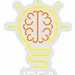 Custom Neon | IDEA Brain Light Bulb Neon Sign | 23x17 Inches | Yellow and Orange 3