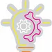 Custom Neon | Light Bulb with Gear Neon Sign | 21x19 | Yellow, Pink, White, Orange 3