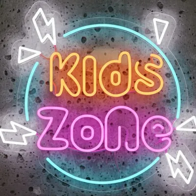 Custom Neon | Kids Zone Neon Sign | 22x25 | Multicolor