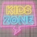 Custom Neon | Kids Zone Neon Sign | Premium Plug-in LED Flex Board Wall Decor for Bedroom, Play Area & Home Setup | 22x24 | Yellow, Blue, Pink 1