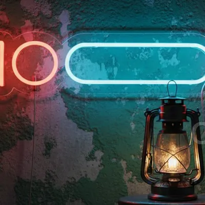 Custom Neon | Mood Neon Sign | 5x24 | Red and Blue