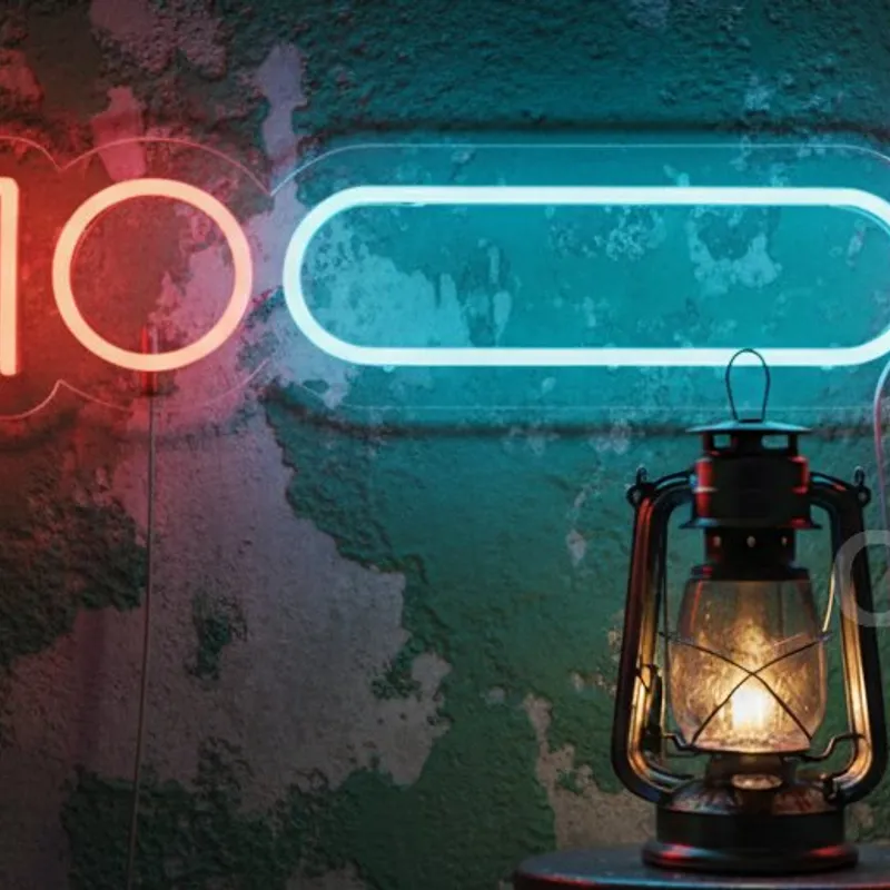 Custom Neon | Mood Neon Sign | 5x24 | Red and Blue