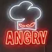 Angry Chef Neon Sign LED Flex Light – Plug In Kitchen Wall Art, Custom Chef Hat Neon Board, No Battery Angry Face Chef Neon Wall Decor, Premium LED Neon Chef India Plug-in Sign 2
