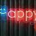 Custom Neon | Happy Neon Sign | 9x24 | Red & Blue 2