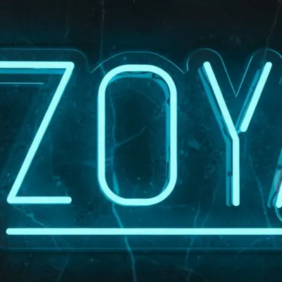 Custom Neon | ZOYA Name Neon Sign | 10x24 | Blue