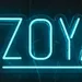Custom Neon | ZOYA Name Neon Sign | 10x24 | Blue 1