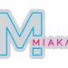 Custom Neon | MIAKA Name Neon Sign with Large M Design | 15x24 | Blue & Pink 3