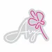 Custom Neon | Arya Name Neon Sign with Flower Design | Stylish Pink & White LED Neon for Home Decor, Events, Parties and Personalized Gifting | 16x21 | Pink & White 3