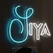 Custom Neon | SIYA Name Neon Sign | 15x18 | Blue & White 1