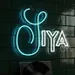 Custom Neon | SIYA Name Neon Sign | 15x18 | Blue & White 2