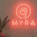 Custom Neon | MYRA Logo Neon Sign | 20x21 | Red 1