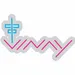 Custom Neon | Abstract Zigzag with Symbol Neon Sign | 15x24 | Multicolor (Pink and Blue) 3