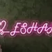 Custom Neon | Custom Neon Sign Eshan with Heart Design Personalized | 7x24 1
