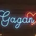 Custom Neon | Custom Neon Sign | Gagan with Heart Personalized | 11x24 2
