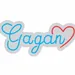 Custom Neon | Custom Neon Sign | Gagan with Heart Personalized | 11x24 3