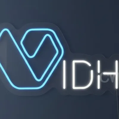 12x24 Custom Name Neon Sign – “Vidhi” Personalized LED Neon Wall Light – Modern Home & Event Decor, Wedding Name Sign, Birthday Party Backdrop, Bedroom Accent, Unique Gift for Special Occasions