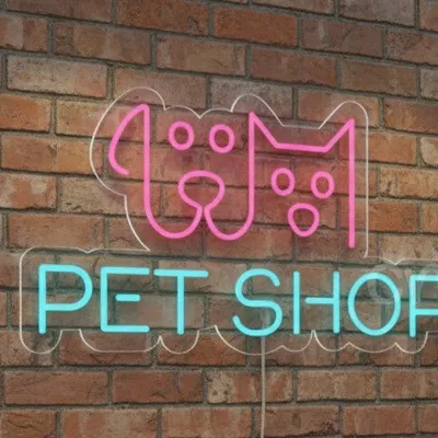 Custom Neon | Pet Shop Neon Sign | 13x24