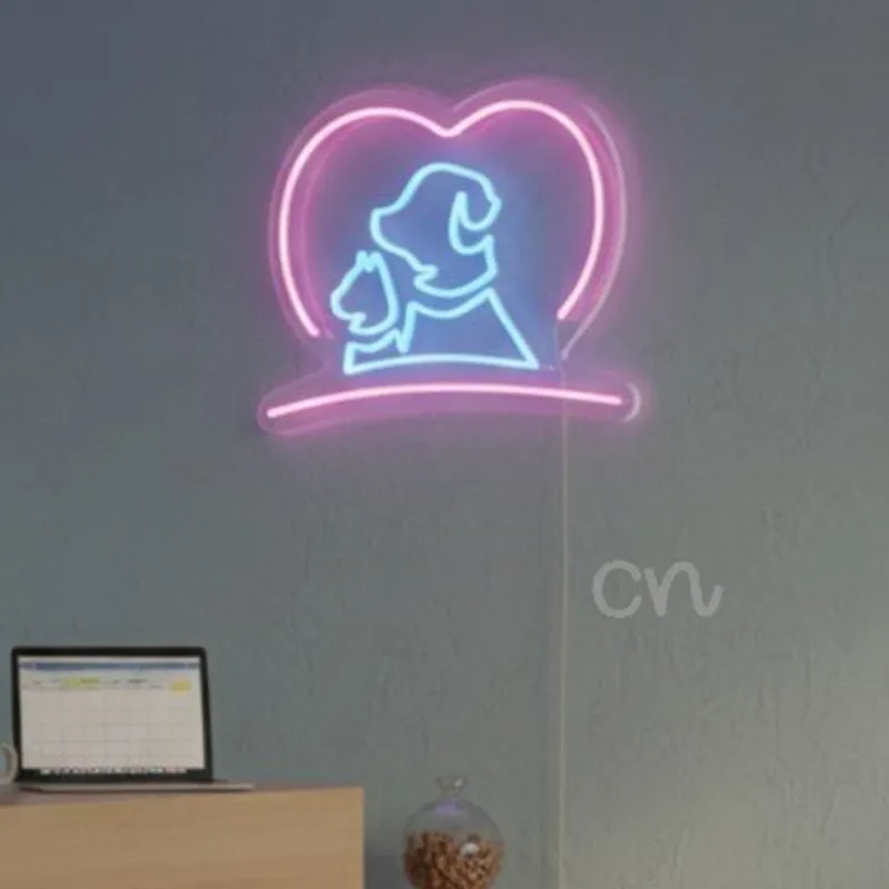 Custom Neon | Pet Neon Sign ? Blue & Pink | 17x22