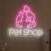 Custom Neon | Pet Shop Neon Sign | Blue, Pink | 20x23 2