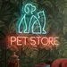 Custom Neon | Pet Store Neon Sign 18x23 Inch | Blue, Red 1