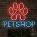 Custom Neon | Pet Shop Neon Sign 18x24 Inch | Red, Blue 1