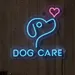 Custom Neon | Dog Care Neon Sign 18x18 Inch | Pink 1