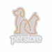 Custom Neon | Pet Store Neon Sign 22x19 Inch | Orange & White 3