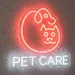 Custom Neon | Pet Care Neon Sign 19x19 Inch | Red 2