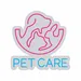 Pet Care Neon Sign 22x22 Inch – Pink & Blue LED Wall Light with Dog, Cat & Rabbit Design, Veterinary Clinic Sign, Grooming Salon, Pet Shop & Animal Shelter Decorative Neon LED Sign for Businesses 3