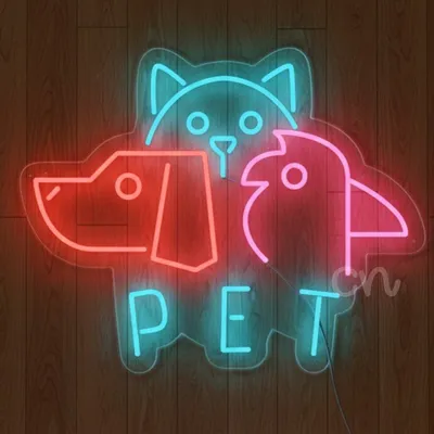 Custom Neon | Pet Neon Sign 19x24 Inch | Multicolor