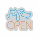 Custom Neon | Pet Open LED Neon Sign | Blue Cat & Dog Outline with Orange | 19x22 3