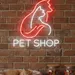 Custom Neon | Pet Shop LED Neon Sign | Red and White Cat and Dog Design | 21x20 2