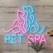 17x20 Pet Spa LED Neon Sign with Dog and Cat Outline – Bright Pink & Blue Neon Wall Light for Grooming Salons, Veterinary Clinics, and Pet Care Businesses – Modern Decorative Pet Grooming Sign 1