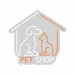 Custom Neon | Pet Shop Neon Sign with Dog Cat House Design | 22x23 | (Orange, White) 3