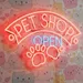 Custom Neon | Pet Shop Neon Sign with Paw Print Design | 16x24 | Red 2
