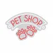 Custom Neon | Pet Shop Neon Sign with Paw Print Design | Flex LED Pet Store Light | Plug In Neon Wall Decor | Durable Energy Efficient Pet Shop Advertising Sign | 16x24 | Red 3