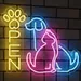 Dog and Cat Open Neon Sign 20x24 | LED Neon Light for Pet Shops, Grooming Salons, Veterinary Clinics & Animal Shelters | Bright, Durable, Energy-Efficient Business Sign to Attract Customers 2