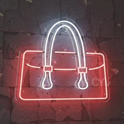 Custom Neon | Stylish Handbag Neon Sign | 21x24 Inch