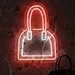 Custom Neon | Custom Handbag Neon Sign | 21x16 Inch Red & White 2