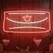 Custom Neon | Clutch Purse Neon Sign with Crown Detail | 11x21 | Red and White 1