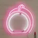 Custom Neon | Round Handbag Neon Sign | 20x19 | Pink and White LED Accent Lighting 1