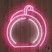 Custom Neon | Round Handbag Neon Sign | 20x19 | Pink and White LED Accent Lighting 2