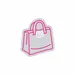 Custom Neon | Handbag with Buckle Neon Sign | 18x16 | Pink and White 3