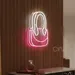Custom Neon | Backpack Shape Neon Sign | Pink & White | 22x15 | Pink & White 2