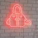 Custom Neon | Handbag Shape Neon Sign with Strap Detailing | 20x23 | Red 2